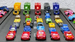 Disney Pixar Cars VS Treadmill - Lightning McQueen, Mater, Chick hicks| Muddy toys on Treadmill Race