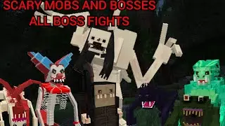 Minecraft Scary Mobs and Bosses All Boss Fights ( 1.18.2 Mod )