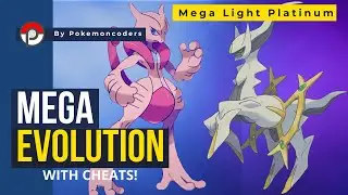 Pokemon Mega Light Platinum - Mega Evolve with Mega Stone (Using cheats) 