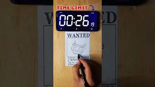 drawing Luffy in 50 seconds #onepiece