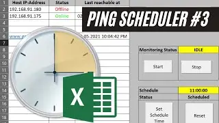Build your own Ping Tester #3 | Automate using Windows Task Scheduler | Networking | Excel