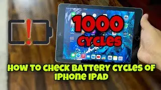 How to find IPhone / IPad battery cycle count (2022) |
