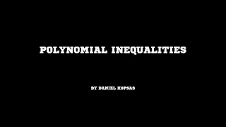 Polynomial Inequalities