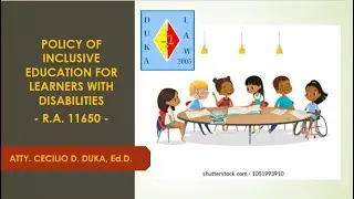 POLICY OF INCLUSION FOR LEARNERS WITH DISABILITIES