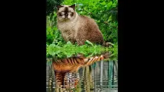 Cat or tiger - Photoshop Manipulation Tutorial #14