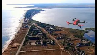 Black Sea, Ukraine (Aquapark in Ochakov city) Parrot BEBOP 2 quadrocopter