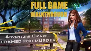 Adventure Escape Framed For Murder walkthrough FULL.
