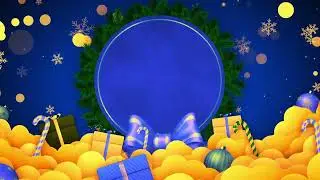 Christmas Greetings loop frame without text animation green screen background OH! Green Screen