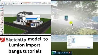 How to import sketchup model to lumion,Sketchup model  to Lumion import banga tutorials