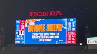 Ucla Football Drone Show following loss to Nebraska 