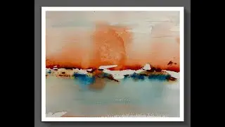 Simple Watercolour Landscape Technique With Meeden Paints ~ You can do it! 840