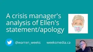 A crisis manager's analysis of Ellen's statement/apology