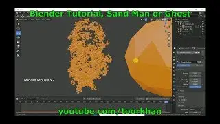 Blender Tutorial, Sand Man, Ghost, Eeve Sand Man, Blender Sand Man, Particle, Toorkhan