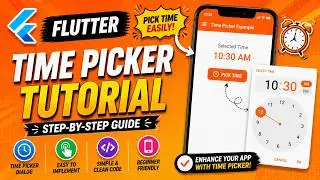 🌶️ FLUTTER ANDROID - 🌶️ TIME PICKER DIALOG | 🌶️ TUTORIAL