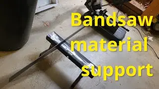 Mig welding a Bandsaw material stand