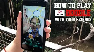 Draw on the face while calling: Fun video chat on JusTalk!