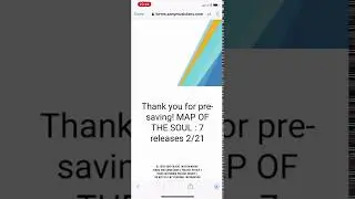 [📝/TUTORIAL] Pre-save Map of the Soul: 7 on Spotify