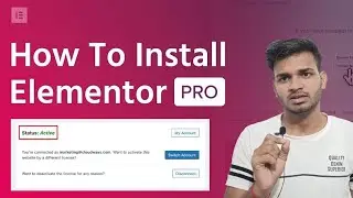 How to Install Elementor Pro | How to Install Elementor Pro in wordpress
