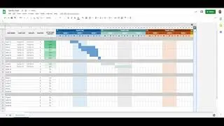 How to minimise columns and rows by using groups in Google Sheets