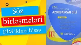DİM-in test toplusundan söz birləşmələri. Yeni test toplusu.