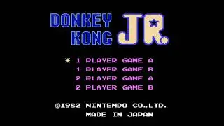 Donkey Kong Jr. - (NES) - Full Playthrough