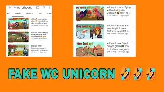Fake WC UNICORN glitches @wcunicornthehorse.