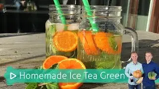 Homemade Ice Tea Green maak je eenvoudig zelf! | Koken & bakken met SterkInDeKeuken!