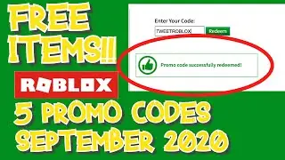 ALL THE *ROBLOX* PROMOCODES- WORKING SEPTEMBER 2020 * How to get FREE items in Roblox *