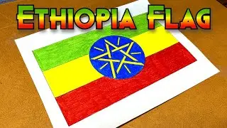 Ethiopia Flag Drawing 🇪🇹