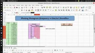 Plotting Histogram of Data in Libreoffice Calc