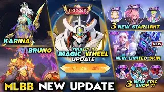 MAGIC WHEEL UPDATE | KARINA COLLECTOR | NEW STARLIGHT | NEW EPIC SHOP - Mobile Legends 