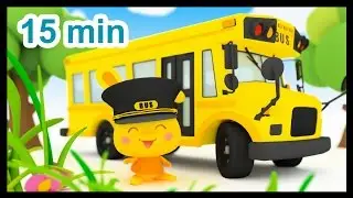 Les roues de l'autobus - 15 min de comptines - Méli et Touni - Titounis