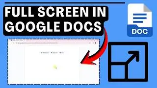 How To Full Screen Mode In Google Docs