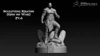 Sculpting Kratos Timelapse - Pt. 6