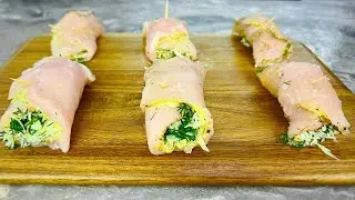 Restaurant recipe❗️The most delicious chicken breast I have ever eaten! Taast Chicken Rolls