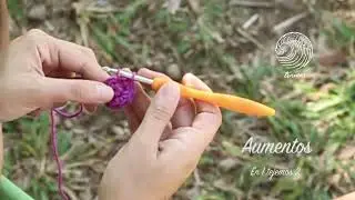 CROCHET - Como hacer AUMENTOS tutorial por Tramar