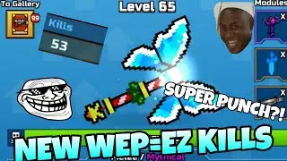 New Super Punch Melee = EZ KILLS 🤪 Fairy's Poleaxe Gameplay and Review | Pixel Gun 3D