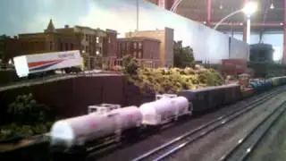 Conrail Local highballing through Martin Myers city