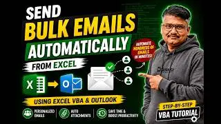 Send Bulk Emails Automatically from Excel | VBA + Outlook Automation