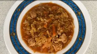 Бигус (тушеная капуста с мясом или сардельками) / Stewed cabbage with meat or sausages