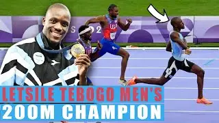 Letsile Tebogo Men's 200m Olympic Champion | Paris 2024 Highlights