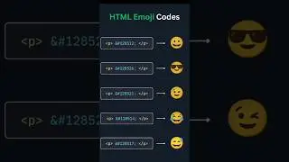 HTML emoji code #css #html
