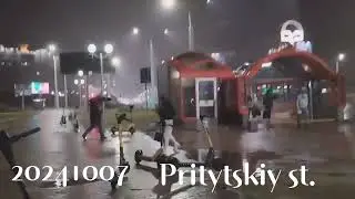 На ул. Притыцкого в ночь на седьмого...