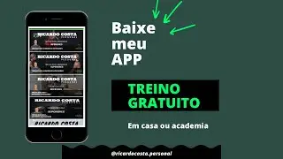Treino gratuito no meu aplicativo