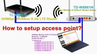 how to setup access point TD W8961N