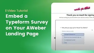 How to embed a Typeform Survey on a landing page