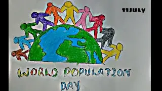 World Population Day Drawing 2021 /world population day drawing/ Population Day poster 2021