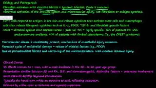 102P  Systemic sclerosis, commonly called scleroderma, CREST syndrome, Raynaud phenomenon
