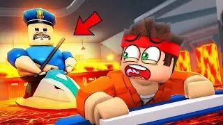 LAVA BARRY'S PRISON RUN Escape In Roblox (New Scary Obby)