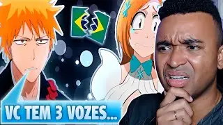 A dublagem BRASILEIRA de BLEACH é uma VERGONHA! 😡🎙 @VicioNerdOficial #react